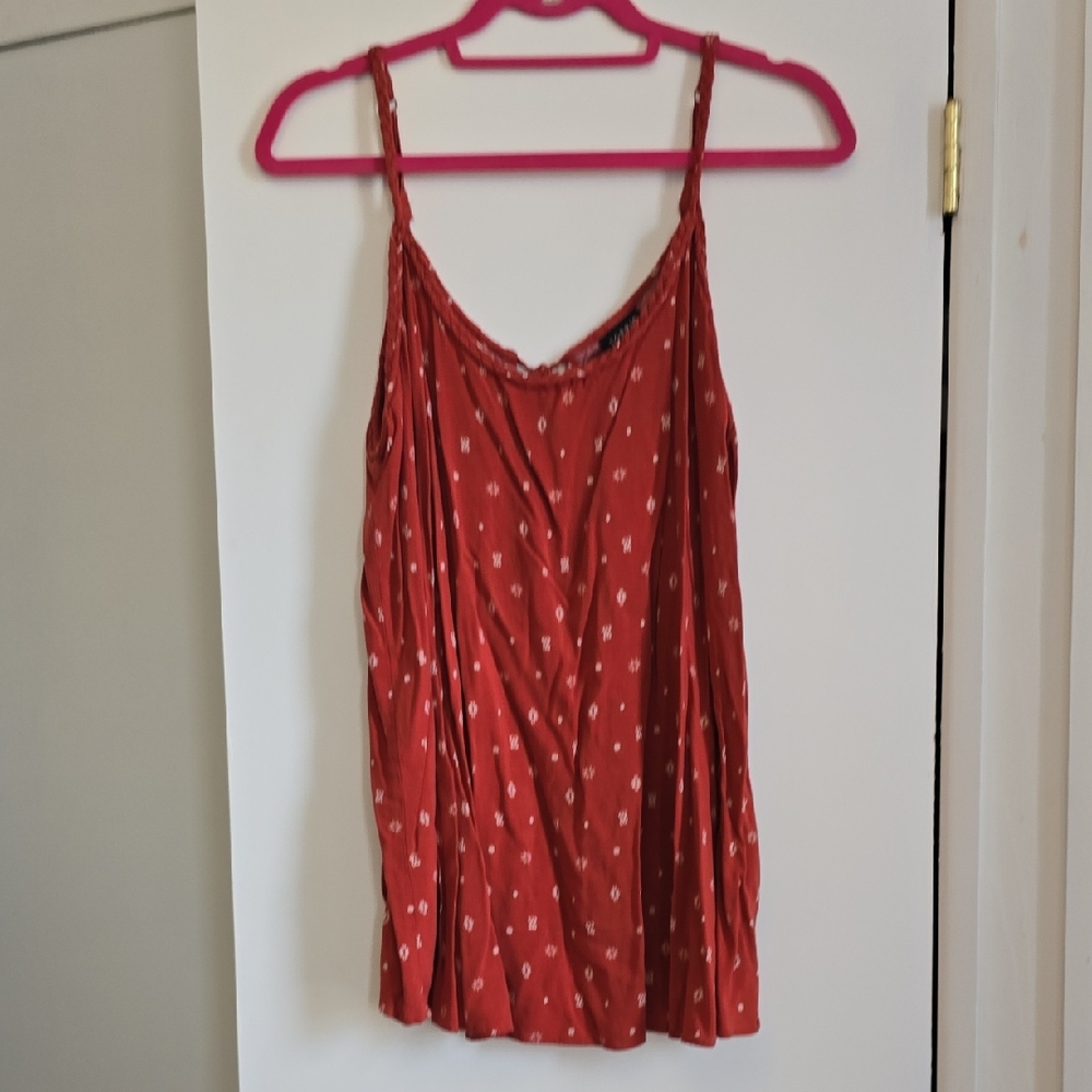 Torrid Red Camisole with White Accents